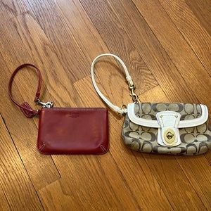Two Coach Wristlets